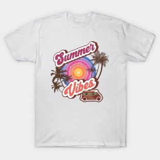 SUMMER VIBES RETRO COLOURS 2023 2024 T-Shirt